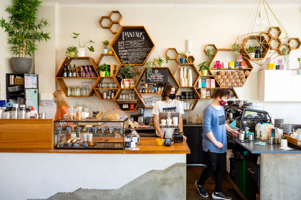 Get your caffeine fix at Cornerstone & Co on Ludstone Street. Photo: Greg Briggs