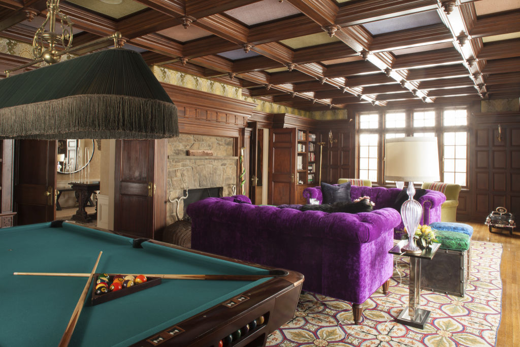 You could kick back and relax in the stylish billiards room. Photo: Mick Hales