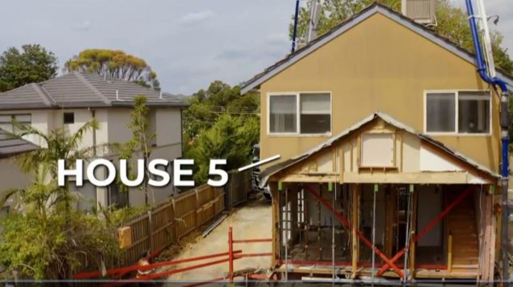 House 5 is the largest and only two-storey house on The Block this year. Photo: Supplied