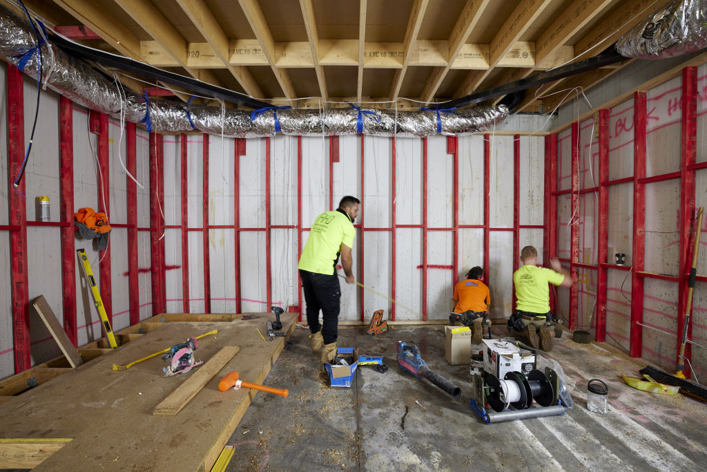 Many new homes are being constructed with ready-made basements beneath. Photo: Channel Nine