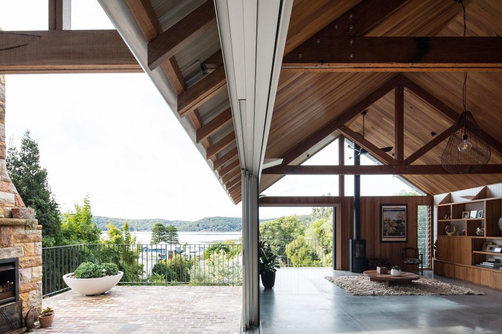 The first-level elevation of Wagstaffe House overlooks Brisbane Waters. Photo: Simon Whitbread