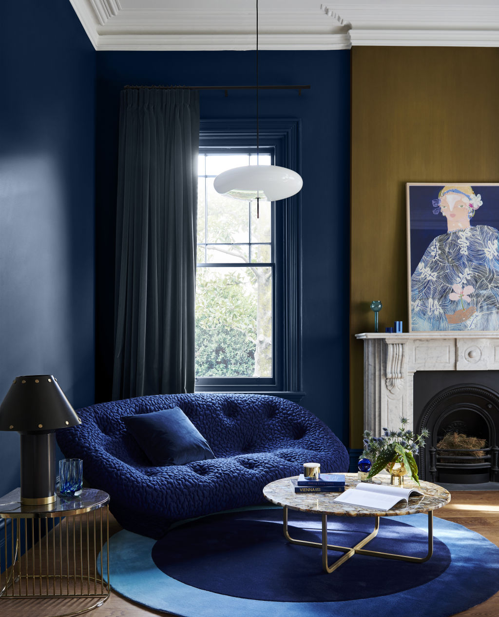 The Flourish palette features ripe, bold hues such as dusty rose, petrol blue and desert red. Photo: Lisa Cohen. Styling: Bree Leech