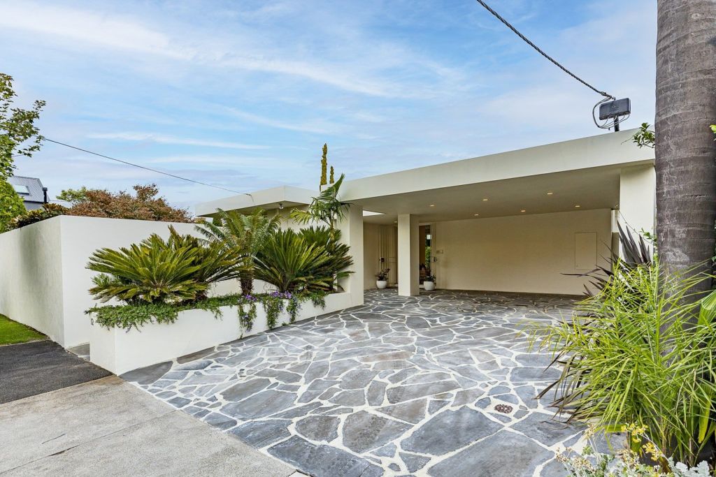 The Palm Springs-style home at 12 Farleigh Grove, Brighton, sold earlier this year. Photo: Meridian Real Estate