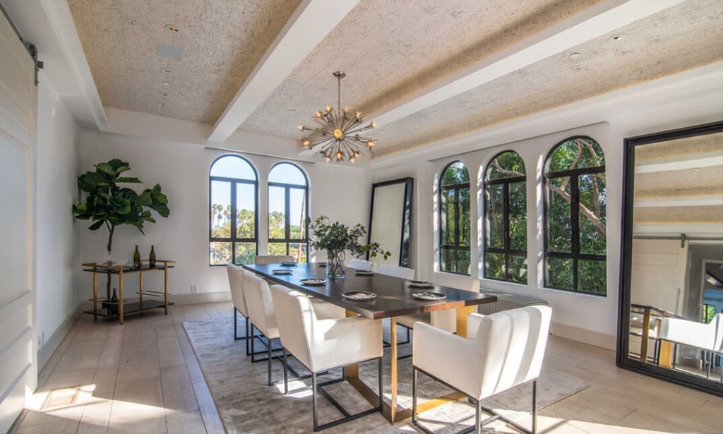 We can only imagine who has dined at this table.  Photo: Redfin.