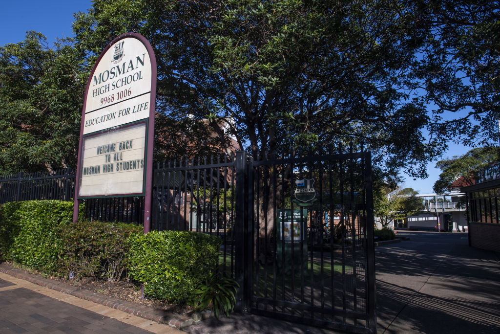 The median in the Mosman High School catchment zone lifted 33.3 per cent. Photo Louise Kennerley Photo: Louise Kennerley