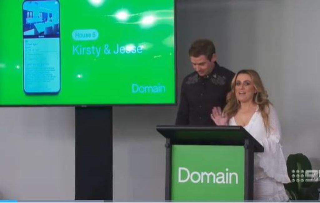 Kirsty and Jesse had plenty of star power in their listings video. Photo: Channel Nine