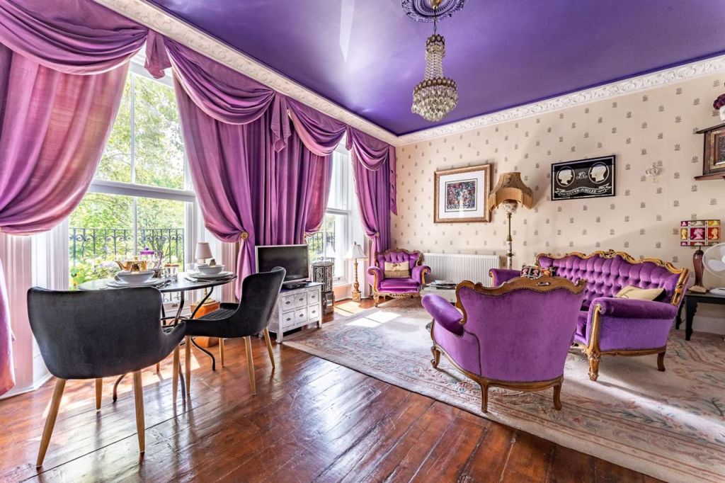 The must-love-purple Royal suite. Photo: Foxtons