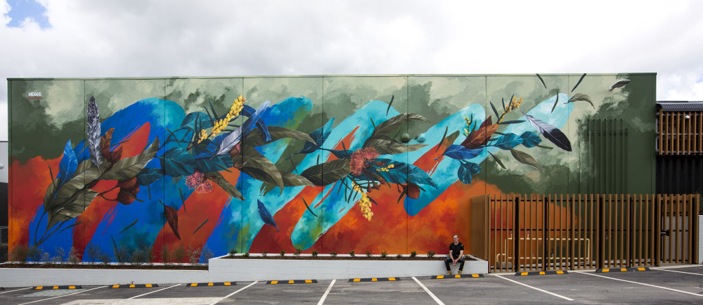 Mural - David 'MEGGS' Hooke. (Croydon Vic)Photo: Tanya Gulevski Photo: Tanya Gulevski