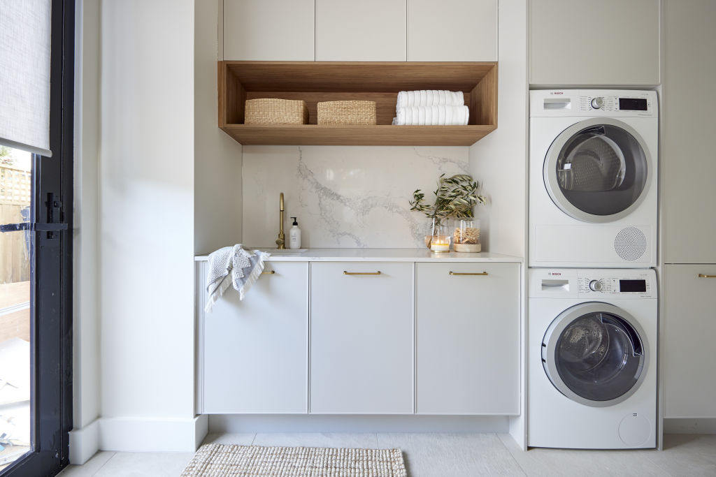 The judges describe Ronnie and Georgia's laundry as 'simple and sleek.' Photo: Channel Nine