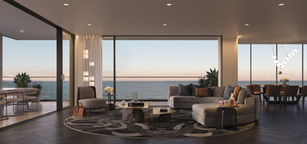 Luxe Broadbeach_Living room render_Oct 2021