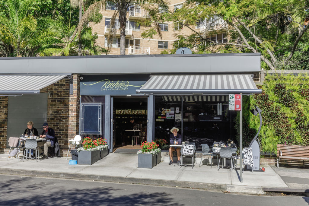 Richie's Cafe is a popular meeting point for locals. Photo: Steven Woodburn