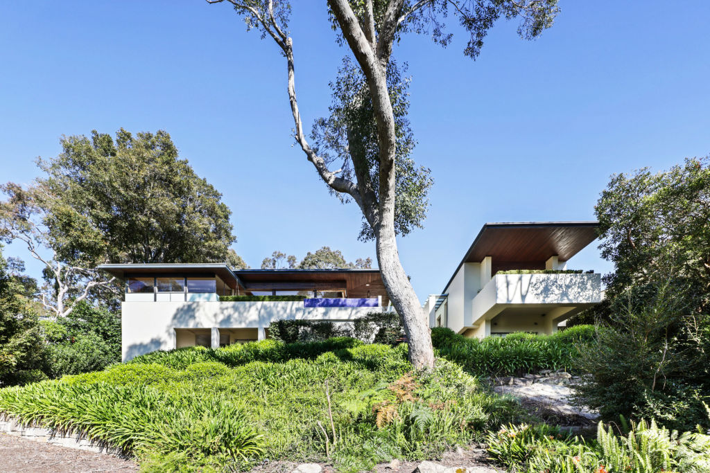 The modernist-style residence was built in the late 1990s to a design by architect Mike Macauley.