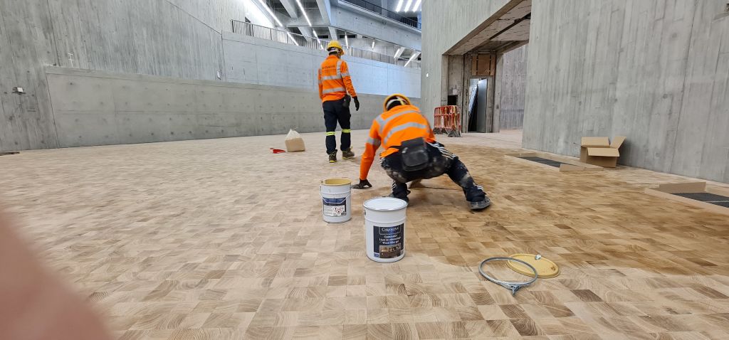 A Melbourne parquetry expert saves the day in Asia's newest gallery