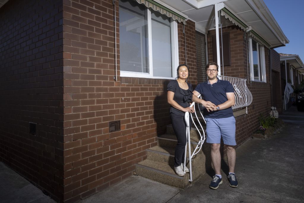 Daniel Groszek and Jana Chau sold their unit for a townhouse in Bentleigh East. Photo: Wayne Taylor