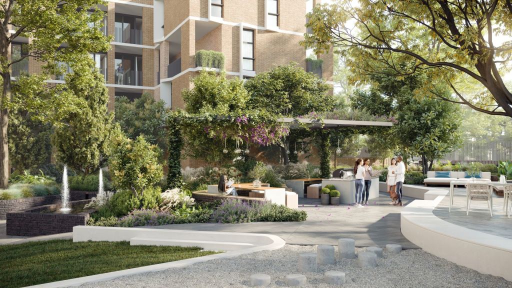 The development will include 2300 square metres of landscaped communal garden areas.