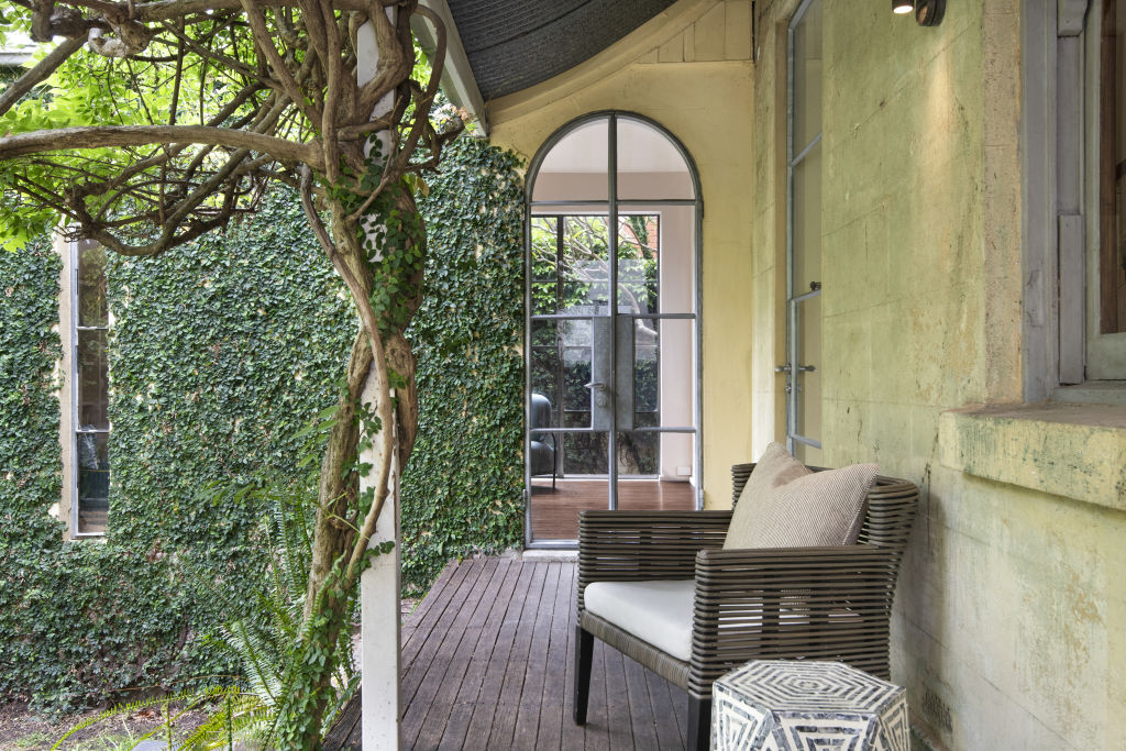 The enchantingly landscaped garden surrounds the home and gives it extra privacy. Photo: Supplied