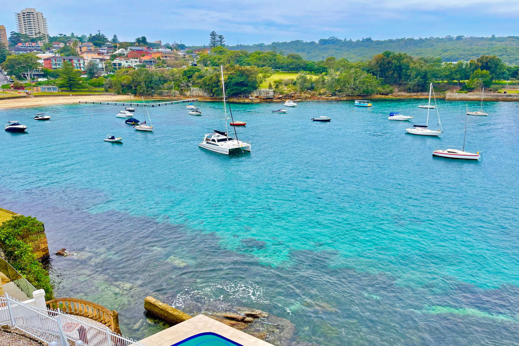 The Little Manly Cove duplex is set on absolute waterfront.