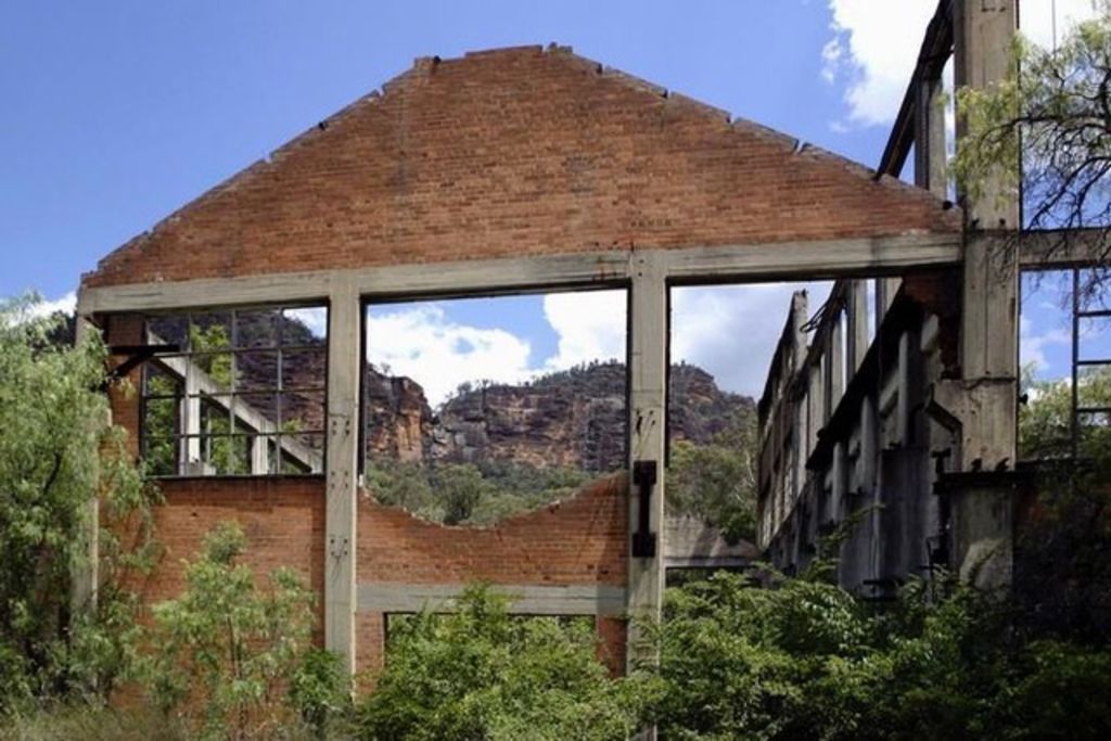 The Glen Davis ruins as they are today. Photo: Supplied