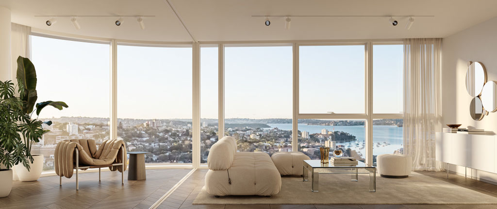 Aura by Aqualand is one of the new developments that will play a role in revitalising North Sydney. Photo: Supplied