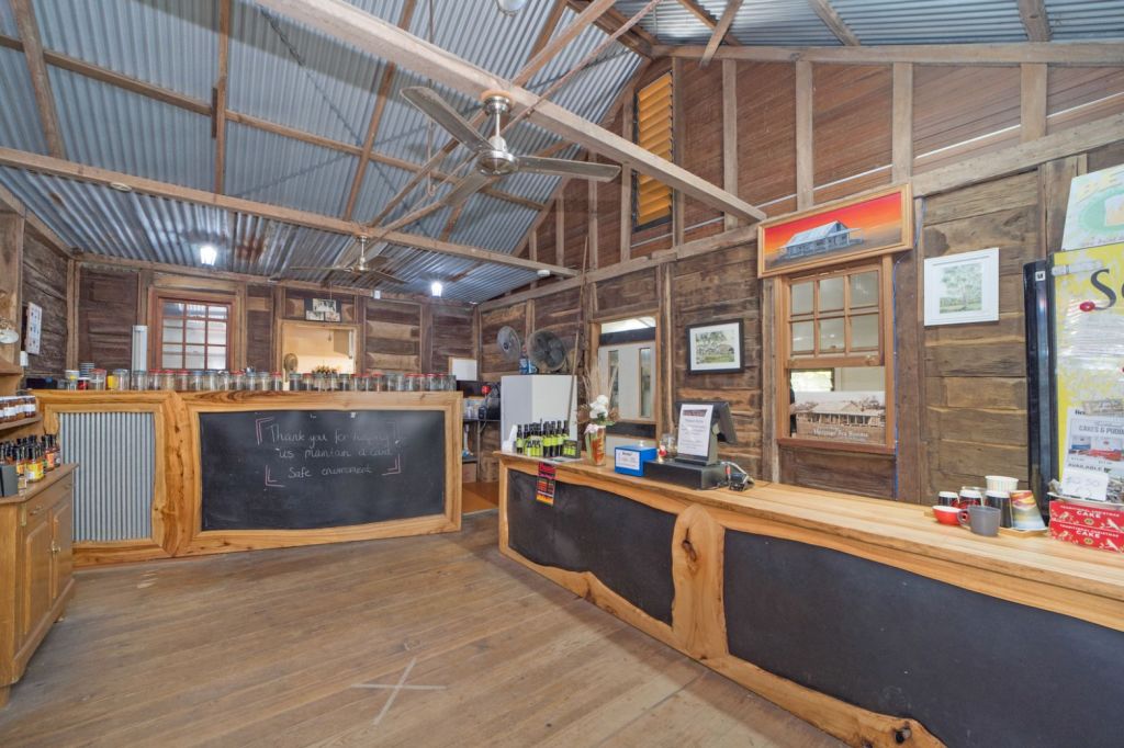 Underneath the galvanised roof is the old tea rooms up on the range.