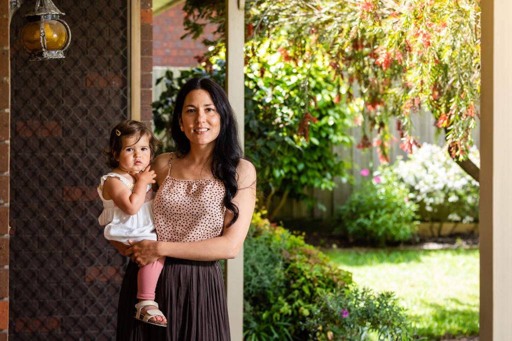 Josephine Cabrall and her daughter Olivia.  Photo: Greg Briggs