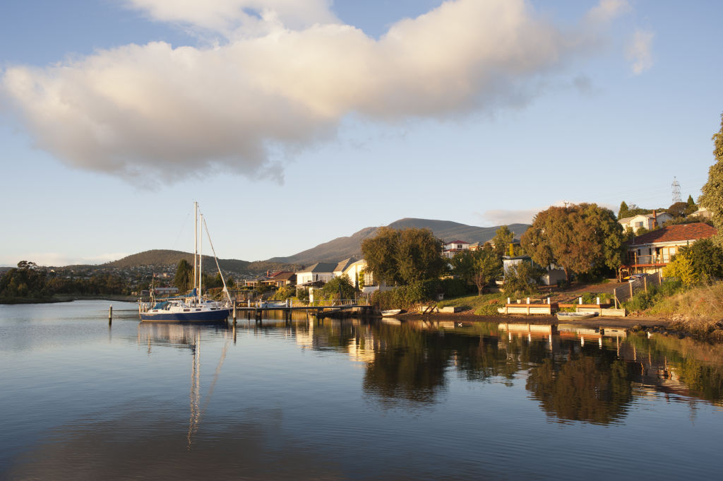 The suburb's easy access to amenities, the city, shops and restaurants have made it a favourite for affluent buyers in Tassie. Photo: Getty