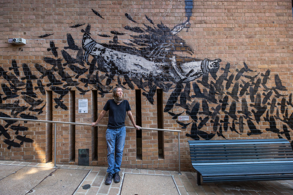 With no tourists or cruise ships, The Rocks attract visitors with art