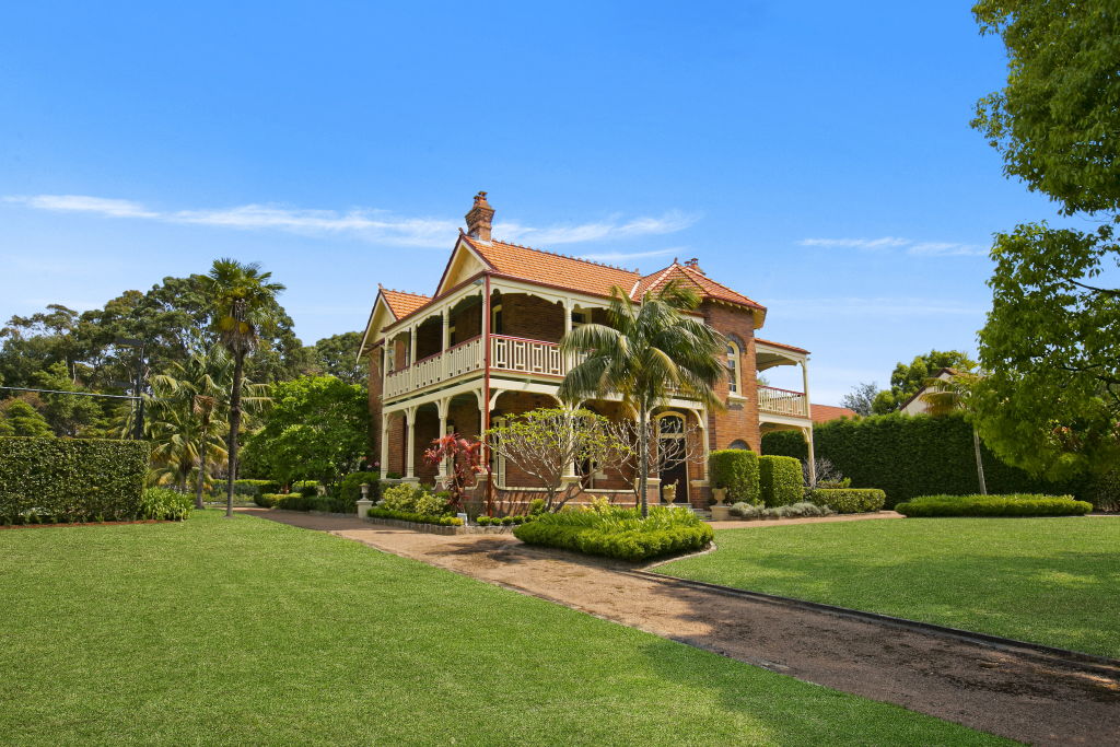 The Lane Cove mansion Kermadec that was built in 1906 for Australia’s seventh prime minister Billy Hughes.