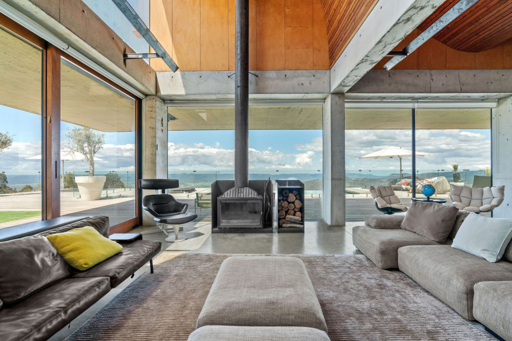 This James Bond-esque home was designed by prized Australian architect Peter Stutchbury Photo: Supplied