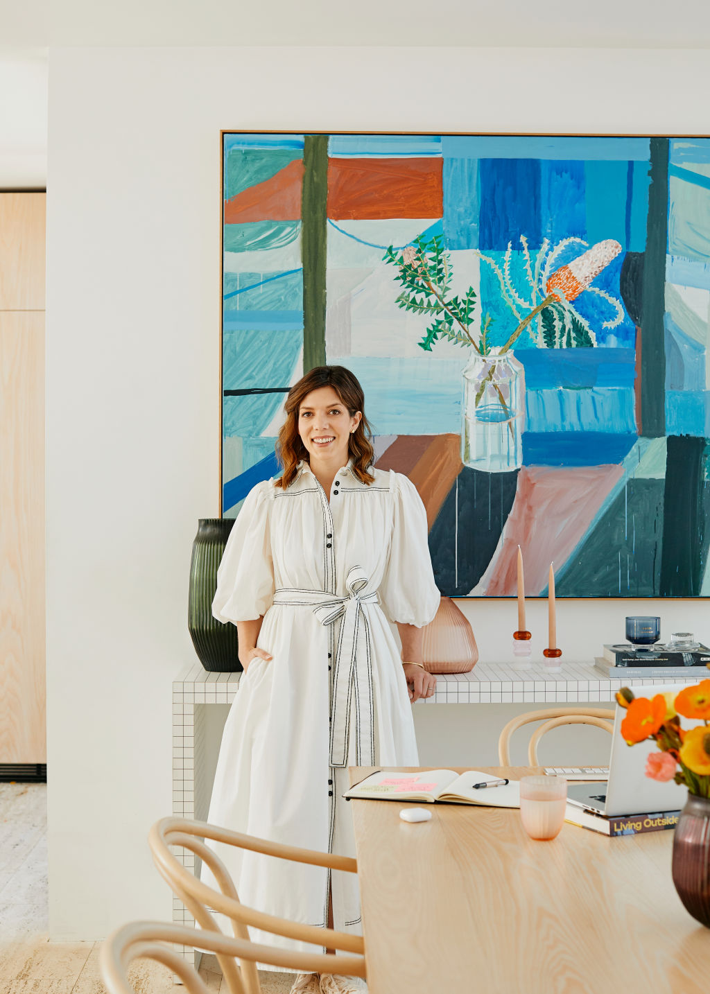 Lucy Feagins recommends thinking outside the square when it comes to artwork in your home. Photo: Amelia Stanwix Photography