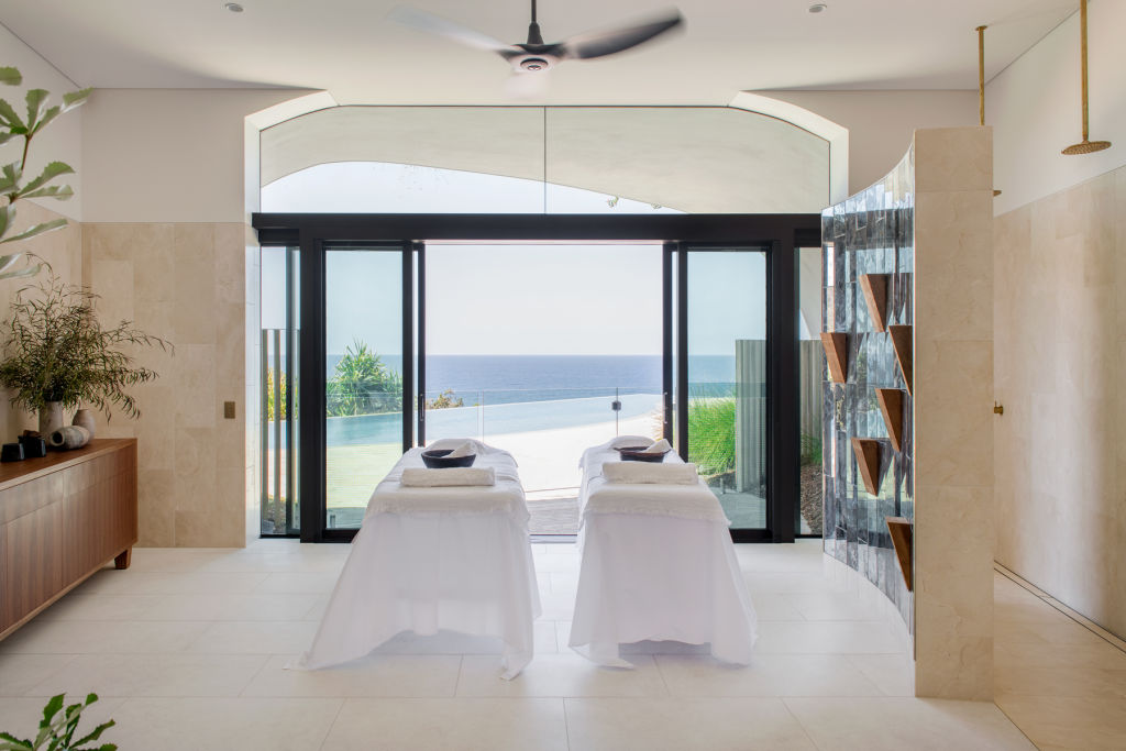 A day spa in the holiday house? Yes, please. Photo: Niche Holidays Noosa