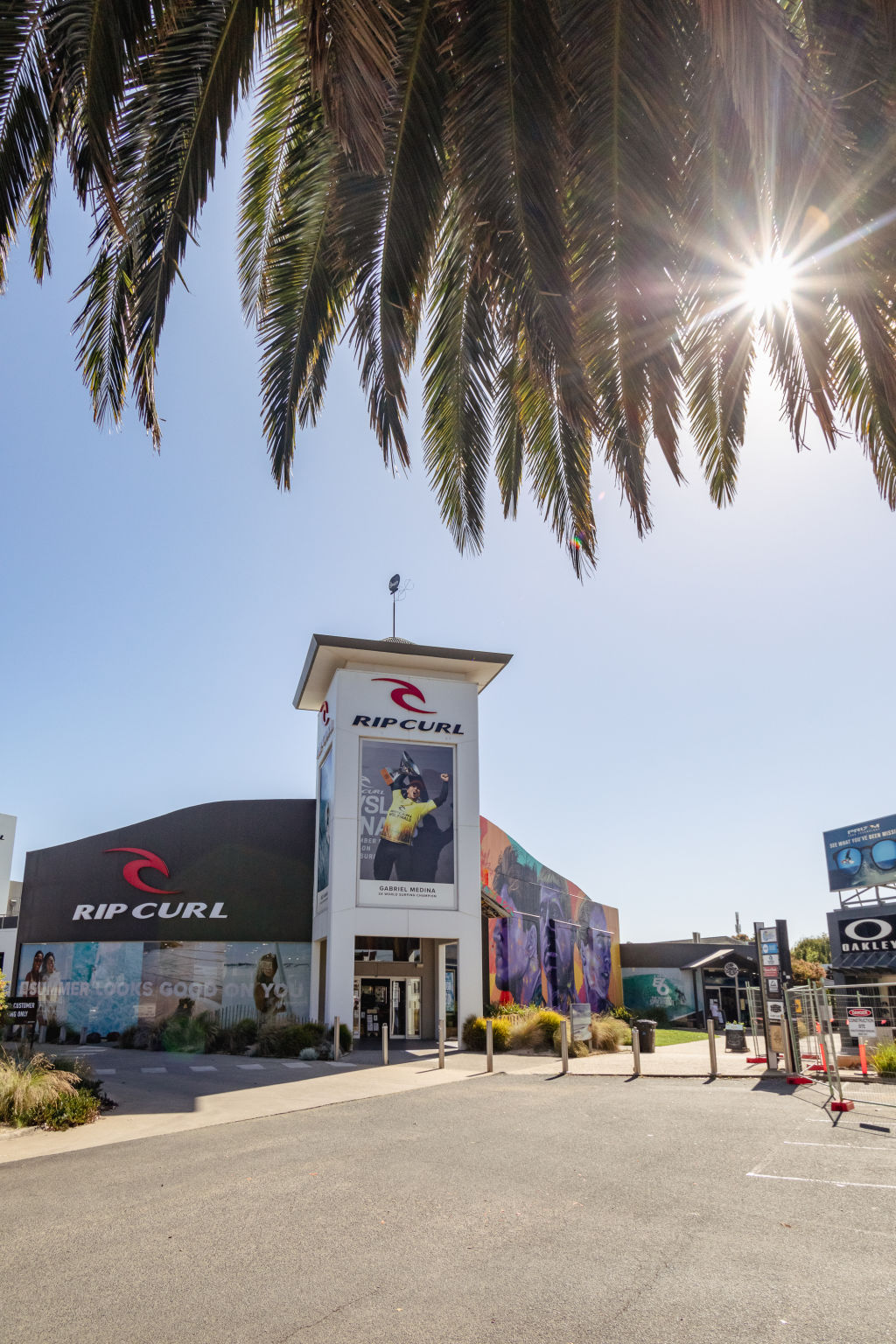 Part of the Torquay architecture is the Ripcurl store.  Photo: Greg Briggs