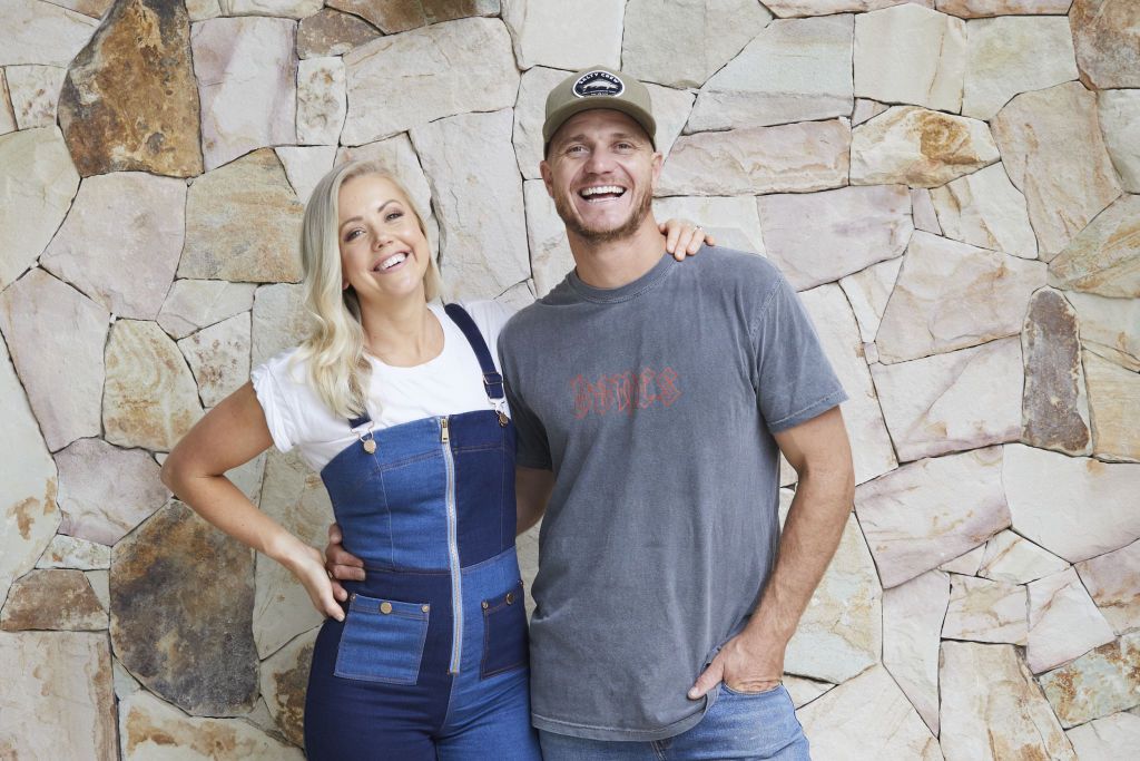 It took 12 months for the couple to finish building their 'Australian coastal meets Mediterranean villa’. Photo: Nicky Ryan