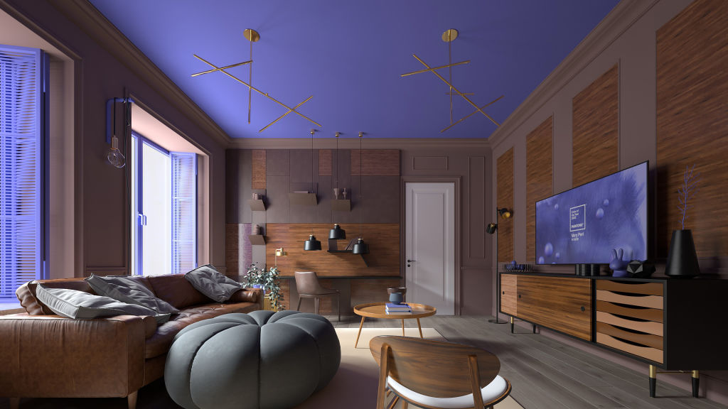 The Pantone Colour of the Year for 2022 is Very Peri, a purple-blue colour that reflects the design mood for the year.  Photo: Supplied