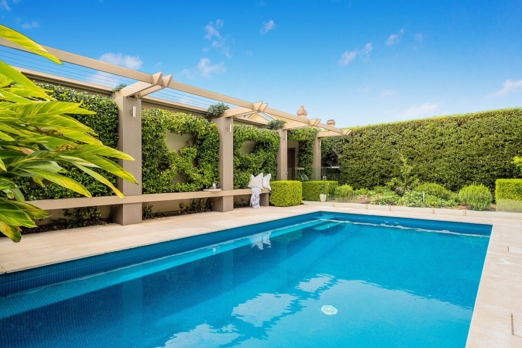 The gas-heated pool has swim jets. Photo: Supplied