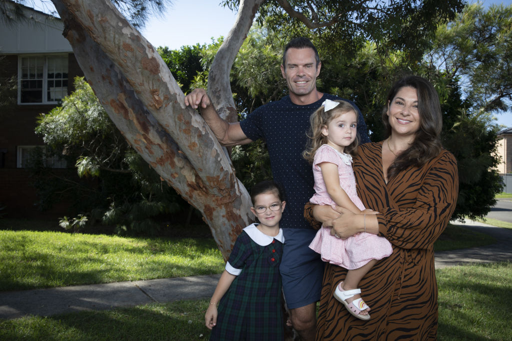 Michael and Ingrid Olic, and their daughters Sofia and Bianca have traded their lives in city and are planning to move to Moss Vale. Photo: Jessica Hromas