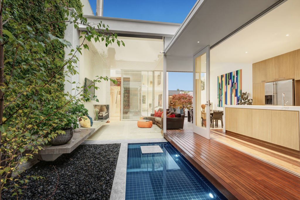 The designer kitchen with a serene outlook. Photo: Jellis Craig