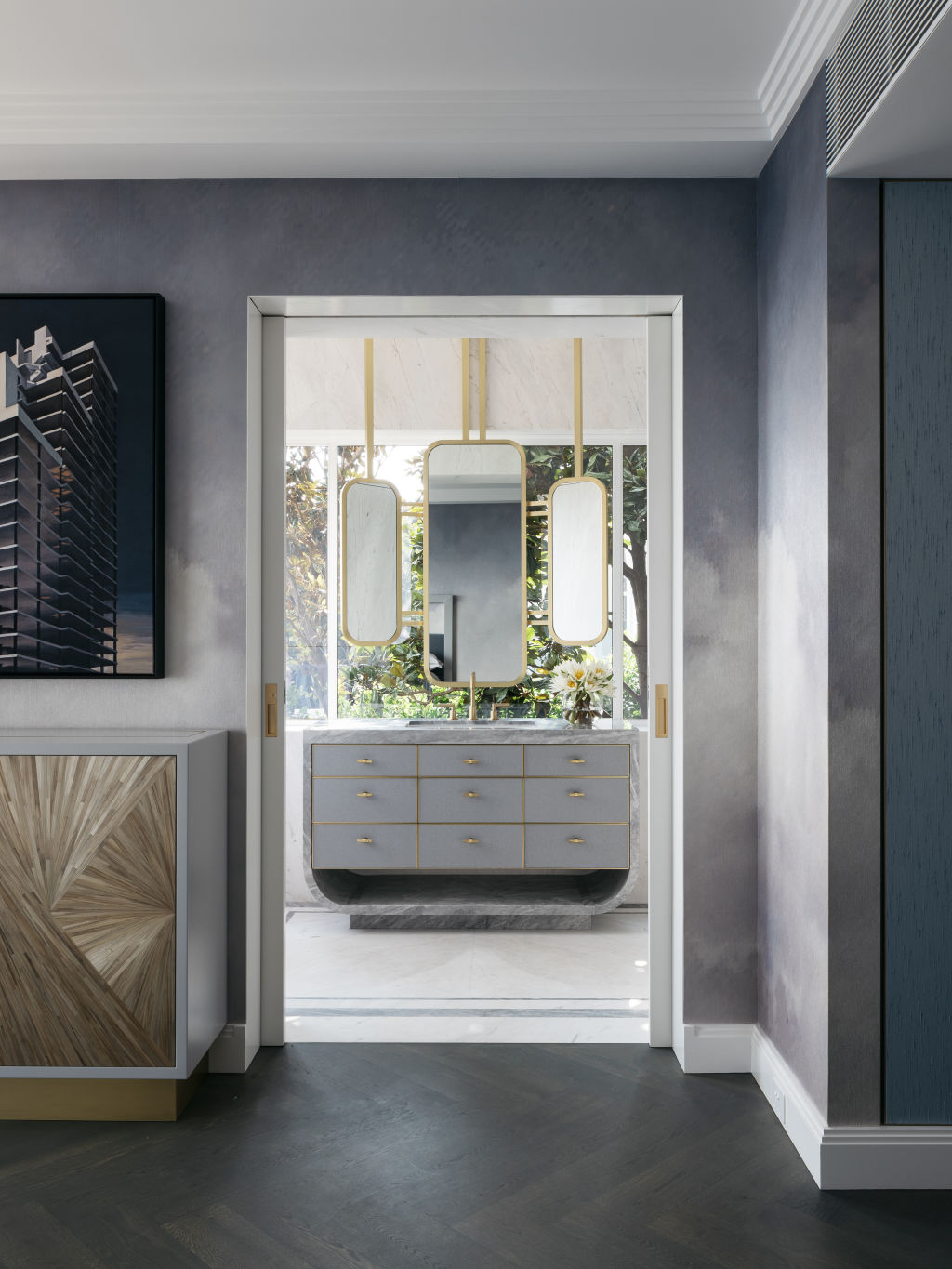 Every space is infused with an air of luxury and sophistication. Photo: Felix Forest Interiors: Brendan Wong Design