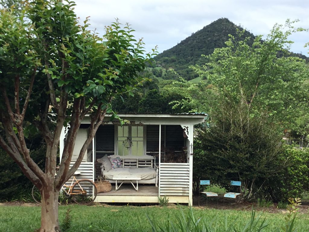 Views from the deck to Mount Pinbarren.  Photo: Supplied