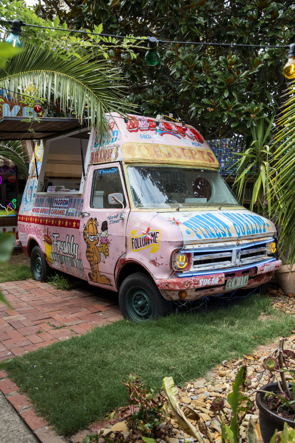 No need for Mr Whippy here. The Jarvis' have their own ice cream truck. Photo: Charlie Kinross