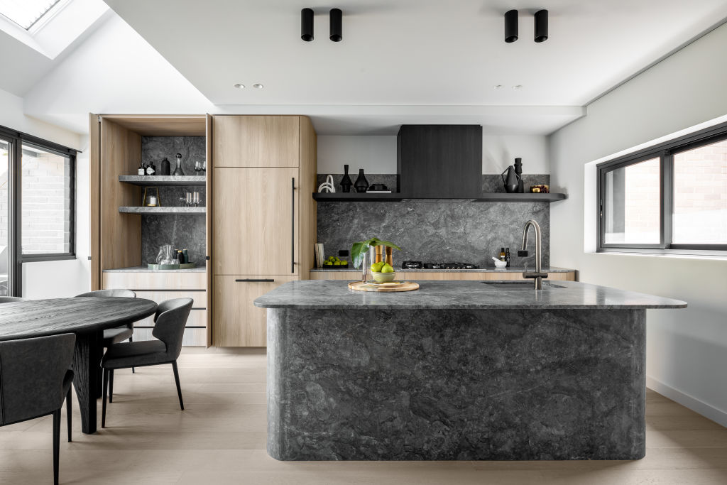 The interiors feature high-end surfaces and fixtures. Photo: Supplied