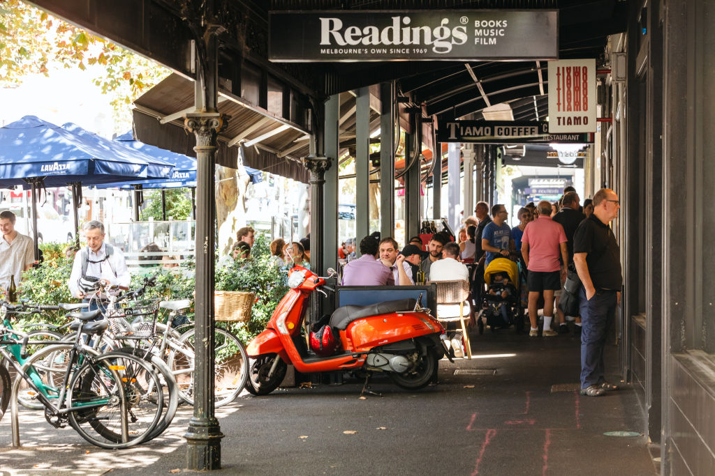 Italian restaurant Tiamo and bookshop Readings are local favourites. Photo: Greg Briggs