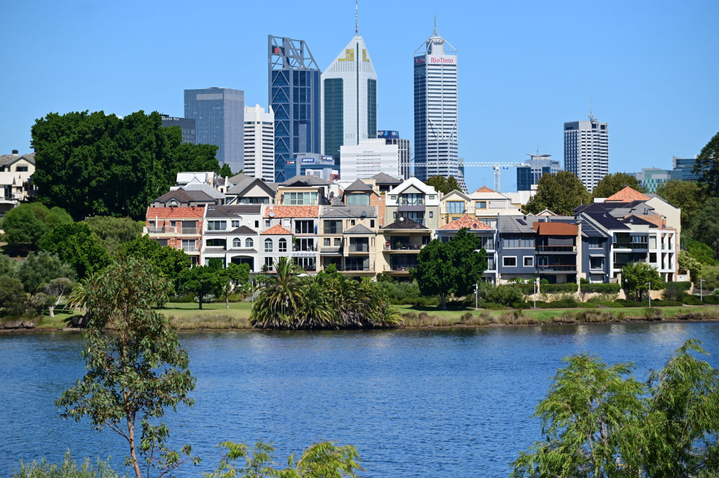 And that house prices in Perth will be at a record high by July 2024, with the median price surpassing $700,000. Photo: Getty