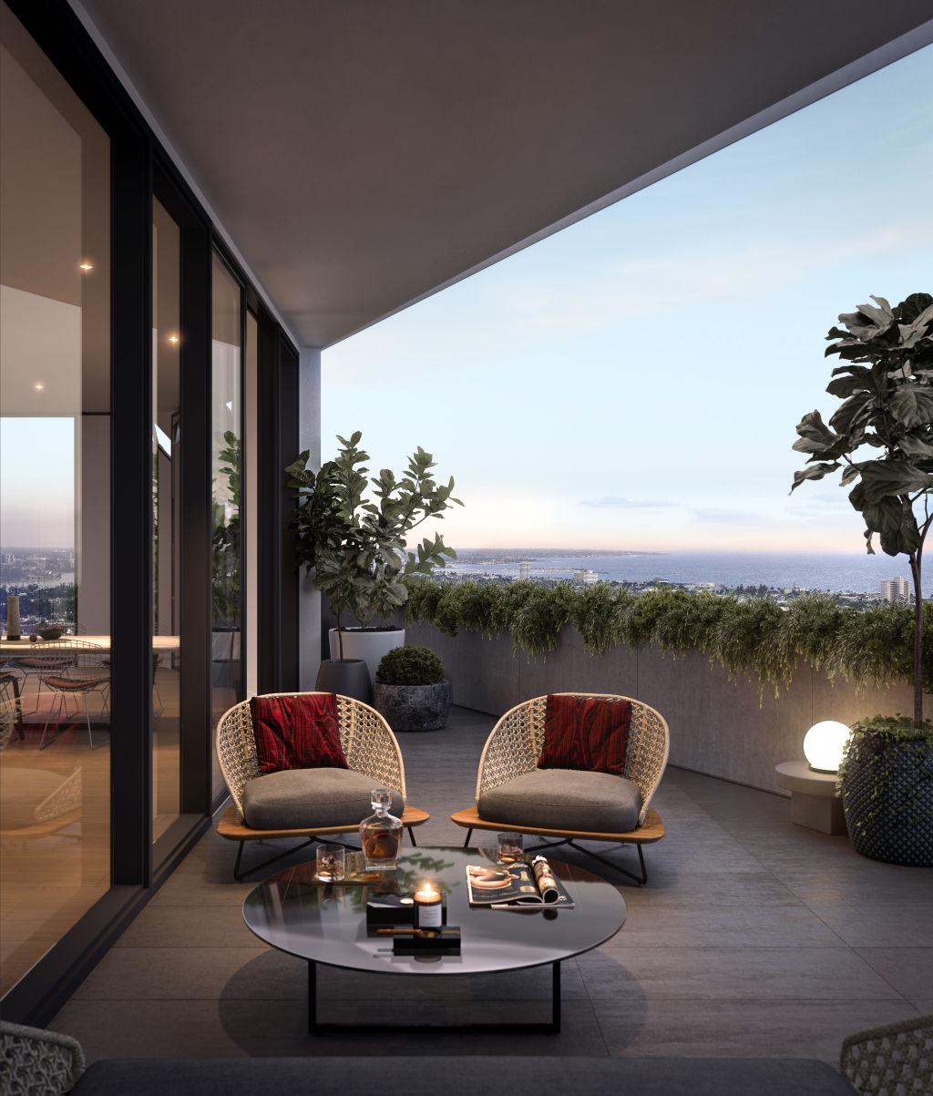 Many apartments  will get panoramic views of Port Phillip Bay. Photo: Supplied