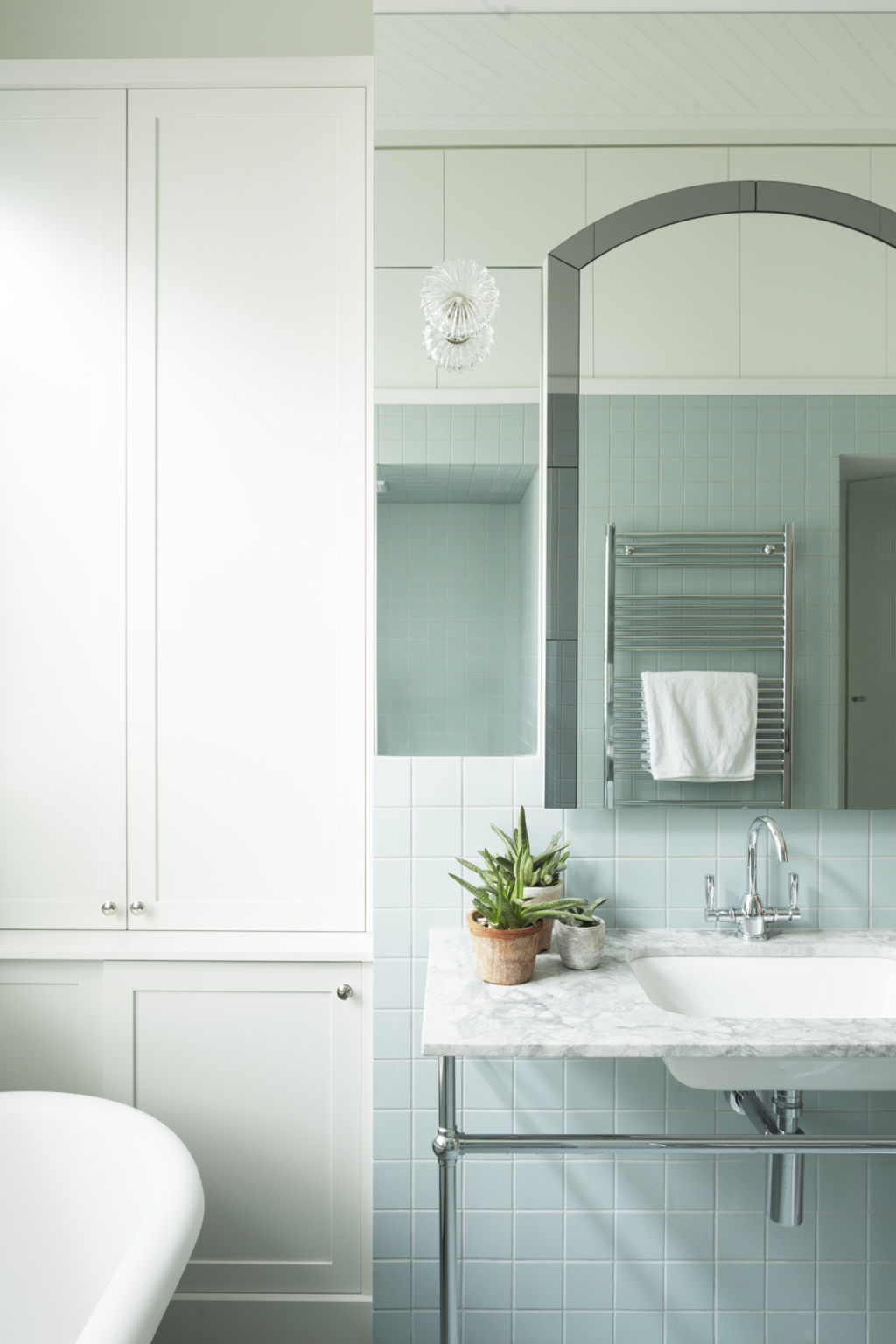 interior designer Meredith Lee favours a cool palette of blues and greens for small spaces. Photo: Elizabeth Schiavello