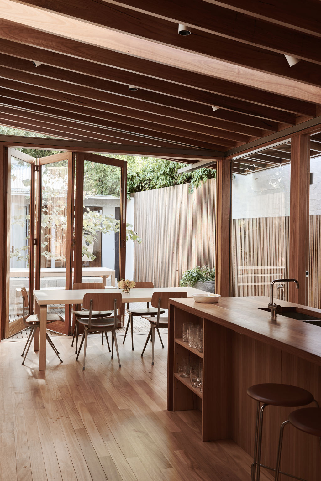 Customised timber joinery by Carpentry by Stu. Styling: Annie Portelli. Photo: Eve Wilson