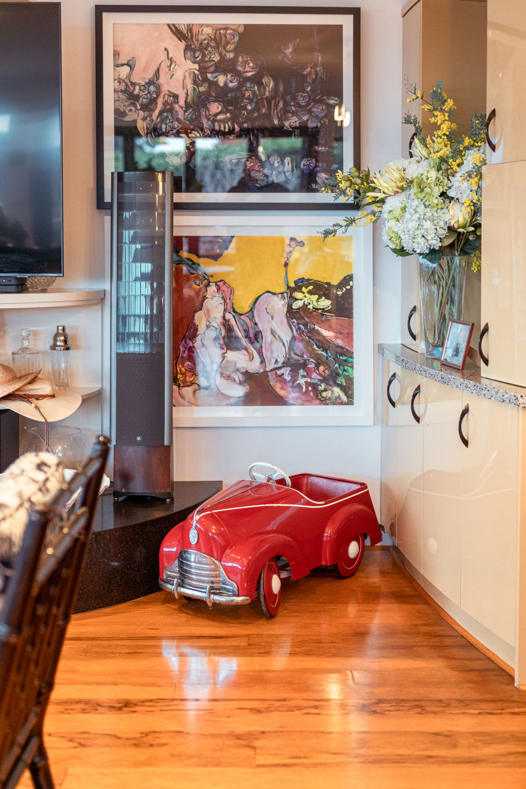 There are elements of her childhood peppered throughout the home.  Photo: Greg Briggs
