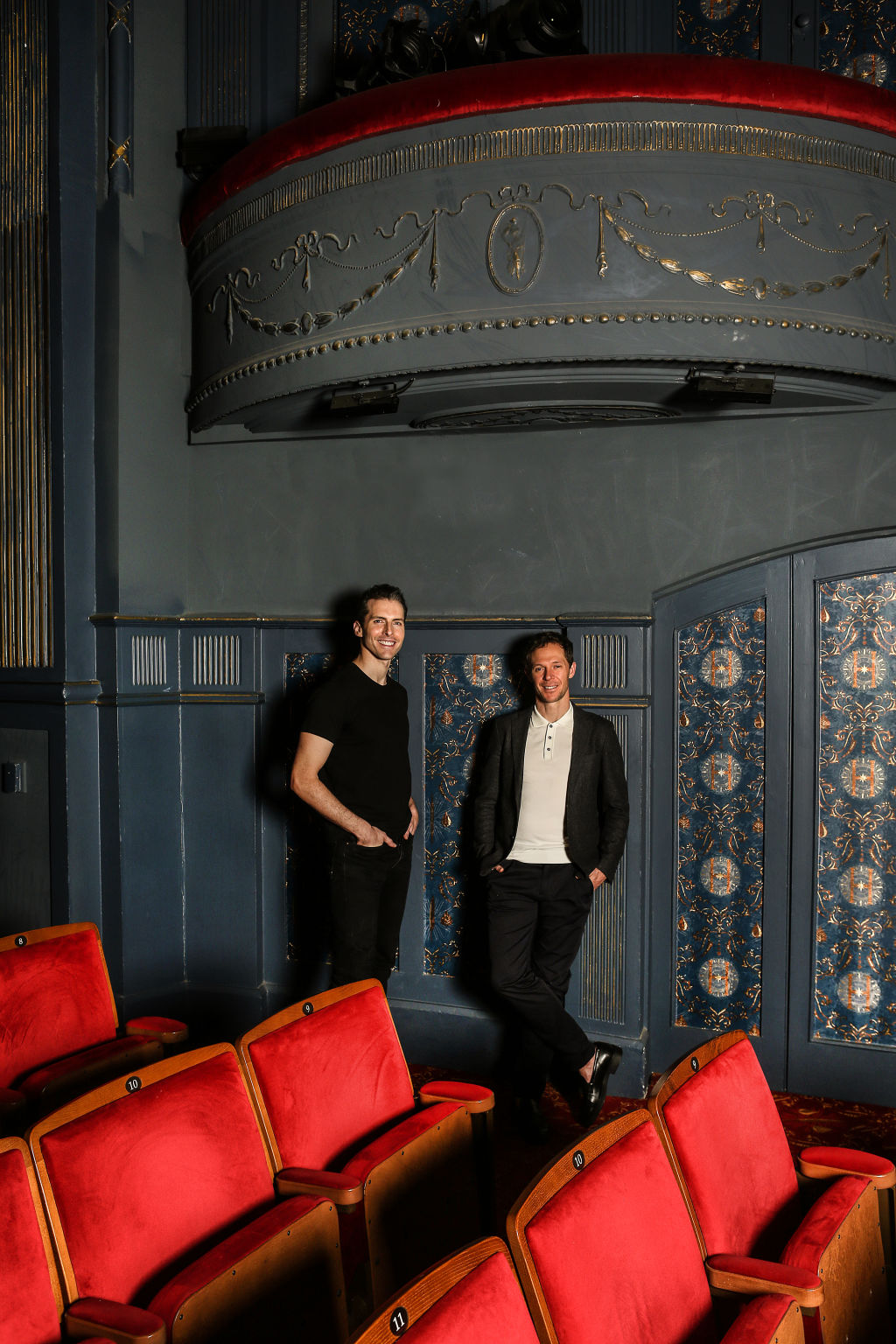 Lachlan Woods and Gareth Reeves cast members of the new Harry Potter play. Photo: Julian Kingma