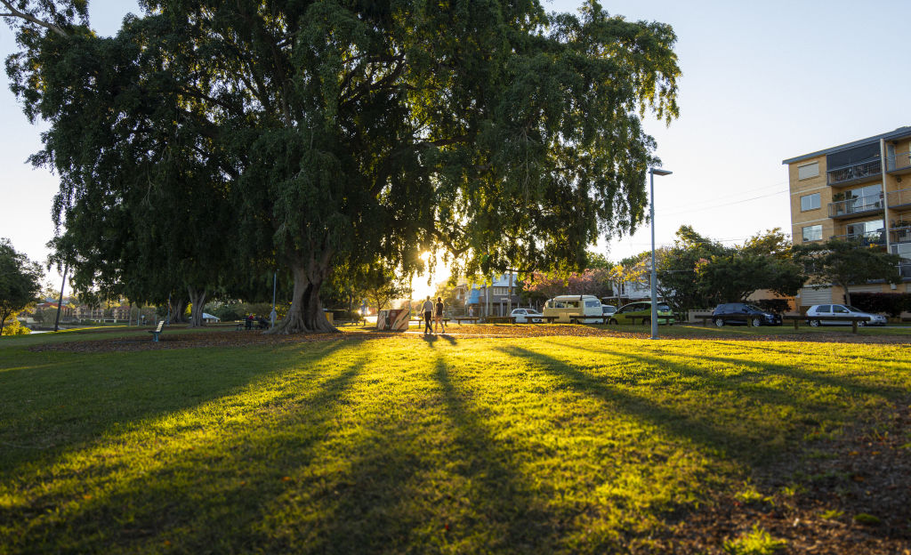West End is filled with green spaces along the riverside. Photo: Martin Jacobsen