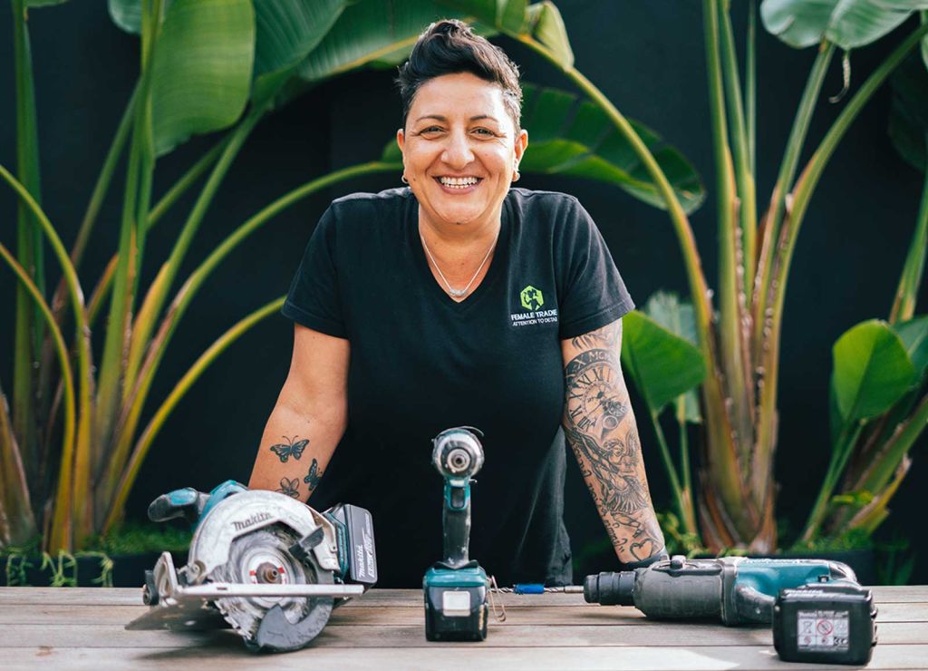 Penny Petridis has been a tradie for over 30 years and says the industry has changed a lot. Photo: Supplied